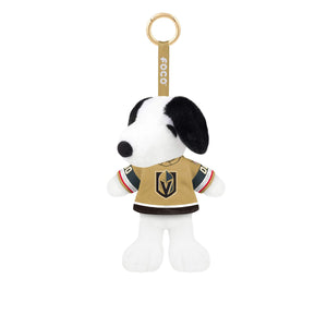 Vegas Golden Knights NHL Plush Snoopy Peanuts Bag Charm Keychain