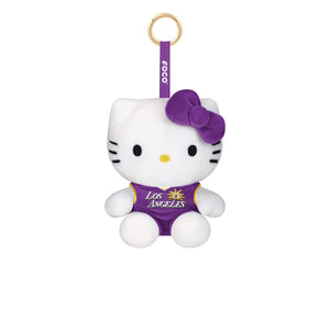 Los Angeles Sparks WNBA Plush Hello Kitty® Bag Charm Keychain
