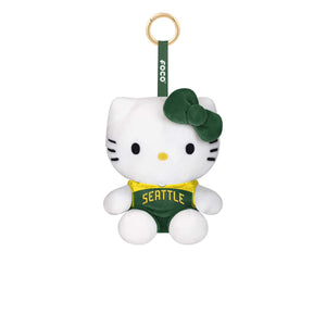 Seattle Storm WNBA Plush Hello Kitty® Bag Charm Keychain (PREORDER - SHIPS MID SEPTEMBER)
