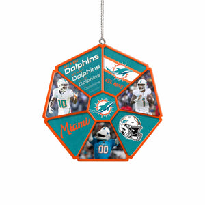 Miami Dolphins NFL Team Wheel Ornament