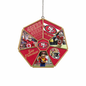 San Francisco 49ers NFL Team Wheel Ornament