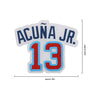 Ronald Acuna Jr Atlanta Braves MLB Neon Light Up Big Logo Player Chain