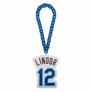 Francisco Lindor New York Mets MLB Neon Light Up Big Logo Player Chain