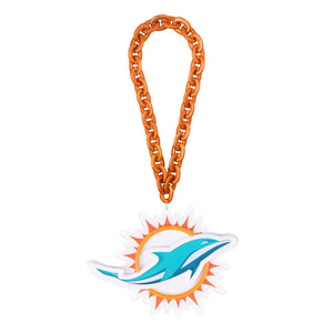 Miami Dolphins NFL Neon Light Up Big Logo Chain