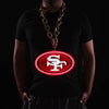 San Francisco 49ers NFL Neon Light Up Big Logo Chain