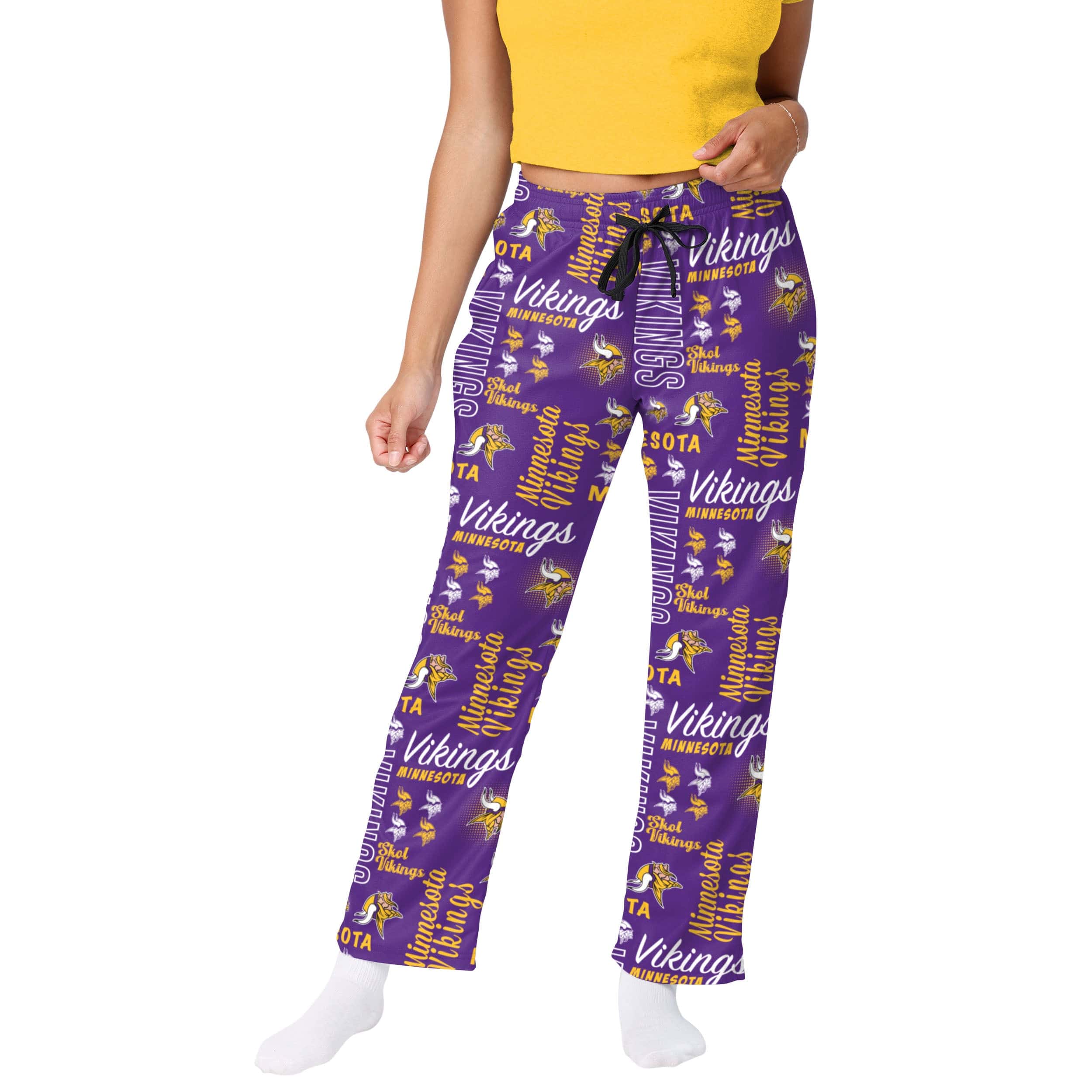 Minnesota Vikings NFL Womens Mini Print Lounge Pants