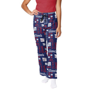 New York Giants NFL Womens Mini Print Lounge Pants