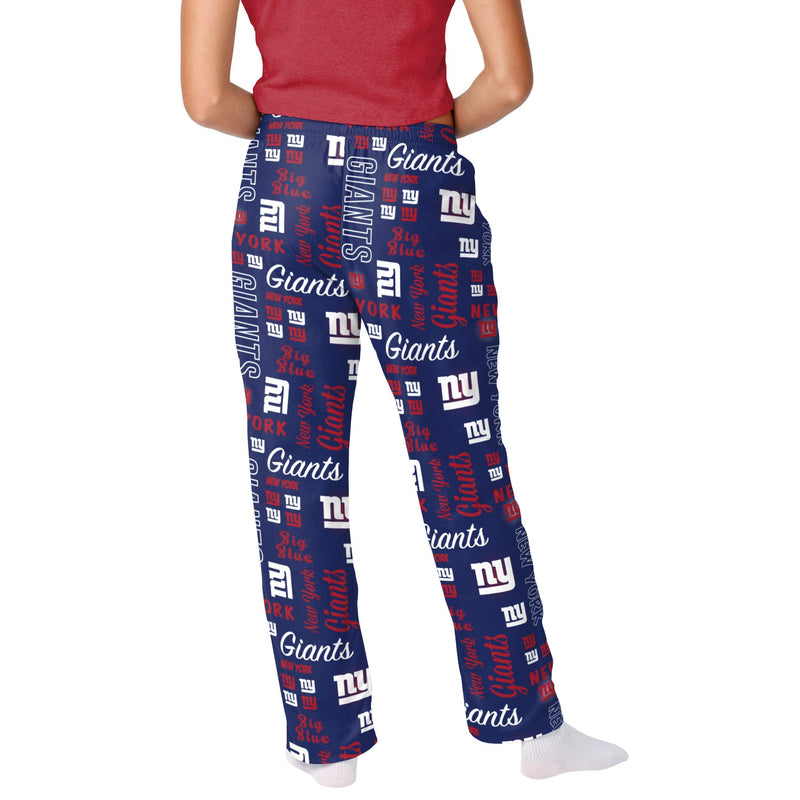 New York Giants NFL Womens Mini Print Lounge Pants