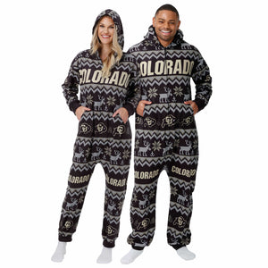Colorado Buffaloes NCAA Ugly Pattern One Piece Pajamas