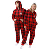 Ohio State Buckeyes NCAA Plaid One Piece Pajamas