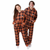 Texas Longhorns NCAA Plaid One Piece Pajamas