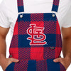 St Louis Cardinals MLB Mens Plaid Bib Overalls