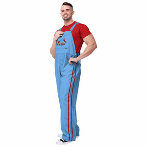 St Louis Cardinals Powder Blue MLB Mens Big Logo Bib Overalls