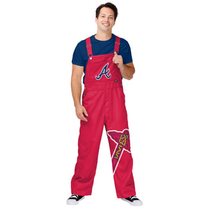 Atlanta Braves MLB Mens Big Logo Bib Overalls