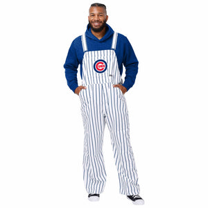 Chicago Cubs MLB Mens Pinstripe Bib Overalls