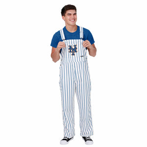 New York Mets MLB Mens Pinstripe Bib Overalls