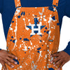 Houston Astros MLB Mens Paint Splatter Bib Overalls