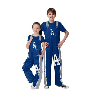 Los Angeles Dodgers MLB Youth Team Stripe Bib Overalls
