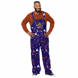 Phoenix Suns NBA Mens Paint Splatter Bib Overalls