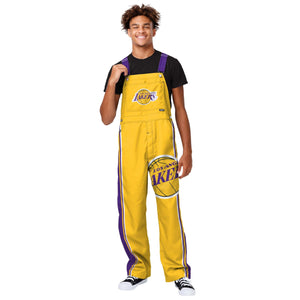 Los Angeles Lakers NBA Mens Team Stripe Bib Overalls