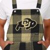 Colorado Buffaloes NCAA Mens Plaid Bib Overalls