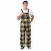 Colorado Buffaloes NCAA Mens Plaid Bib Overalls