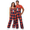 Illinois Fighting Illini NCAA Mens Plaid Bib Overalls