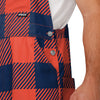 Illinois Fighting Illini NCAA Mens Plaid Bib Overalls