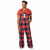 Illinois Fighting Illini NCAA Mens Plaid Bib Overalls