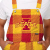 Iowa State Cyclones NCAA Mens Plaid Bib Overalls