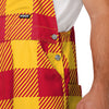 Iowa State Cyclones NCAA Mens Plaid Bib Overalls