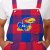 Kansas Jayhawks NCAA Mens Plaid Bib Overalls