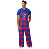 Kansas Jayhawks NCAA Mens Plaid Bib Overalls