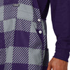 Kansas State Wildcats NCAA Mens Plaid Bib Overalls