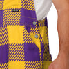 LSU Tigers NCAA Mens Plaid Bib Overalls