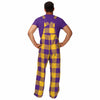 LSU Tigers NCAA Mens Plaid Bib Overalls