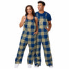 Navy Midshipmen NCAA Mens Plaid Bib Overalls