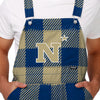 Navy Midshipmen NCAA Mens Plaid Bib Overalls