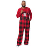 NC State Wolfpack NCAA Mens Plaid Bib Overalls