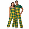 North Dakota State Bison NCAA Mens Plaid Bib Overalls