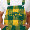 North Dakota State Bison NCAA Mens Plaid Bib Overalls