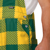 North Dakota State Bison NCAA Mens Plaid Bib Overalls