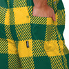 North Dakota State Bison NCAA Mens Plaid Bib Overalls