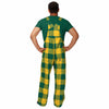 North Dakota State Bison NCAA Mens Plaid Bib Overalls