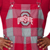 Ohio State Buckeyes NCAA Mens Plaid Bib Overalls