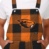 Oregon State Beavers NCAA Mens Plaid Bib Overalls