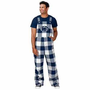 Penn State Nittany Lions NCAA Mens Plaid Bib Overalls