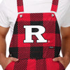 Rutgers Scarlet Knights NCAA Mens Plaid Bib Overalls