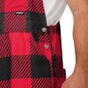 Rutgers Scarlet Knights NCAA Mens Plaid Bib Overalls