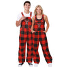 Texas Tech Red Raiders NCAA Mens Plaid Bib Overalls